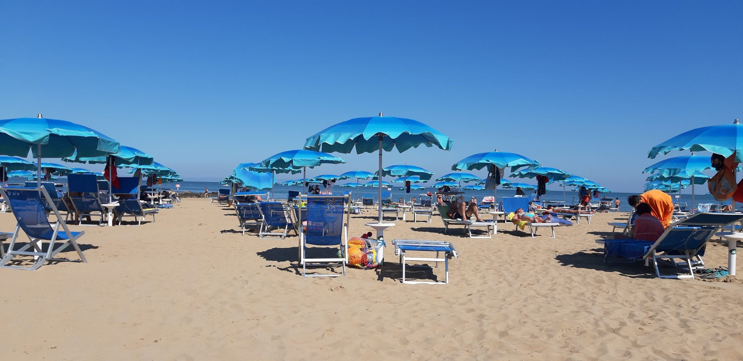 Ombrelloni in spiaggia a Lignano